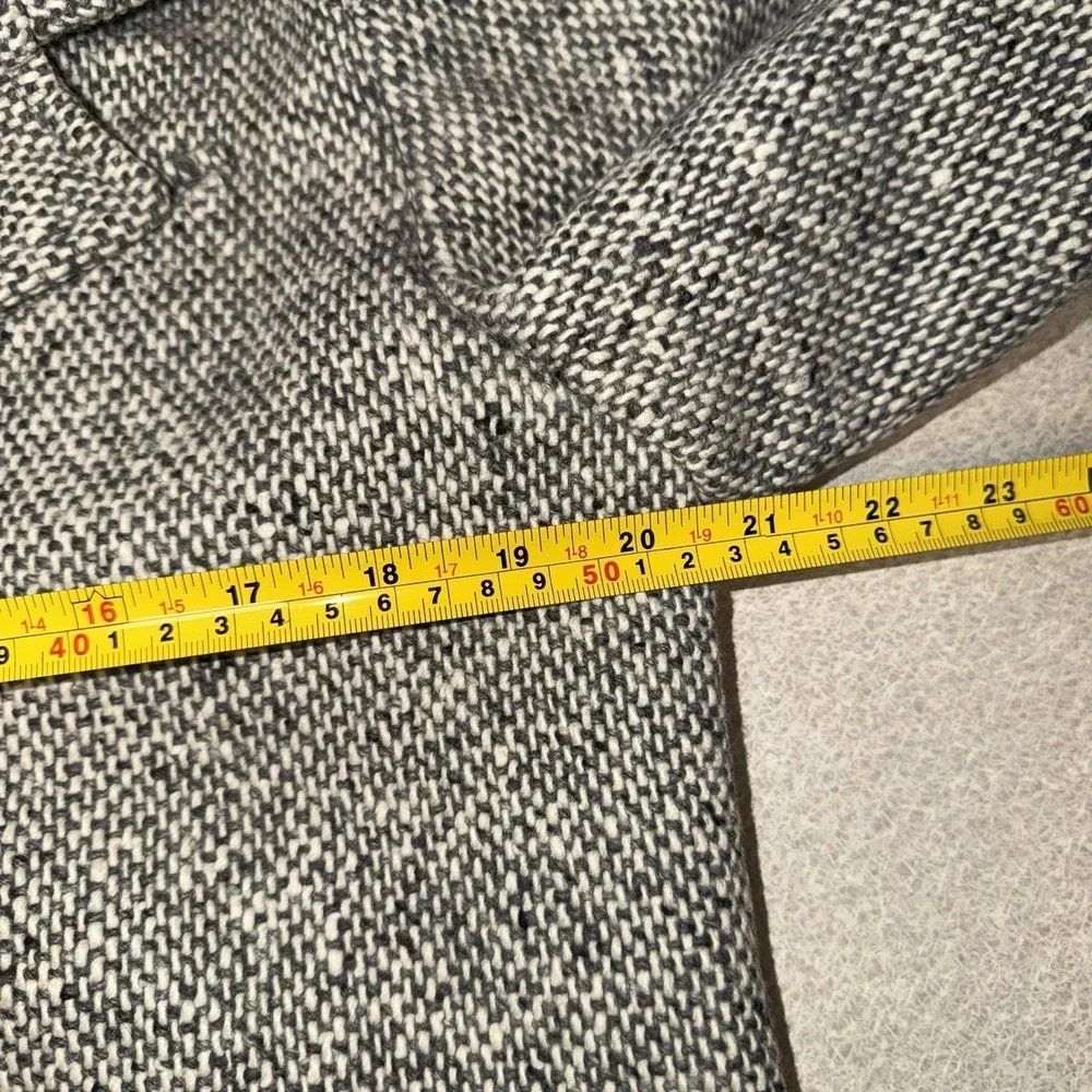 Forecaster of Boston‎ Vintage Grey Wool Tweed Overcoat Blazer Sz 11/12 BL